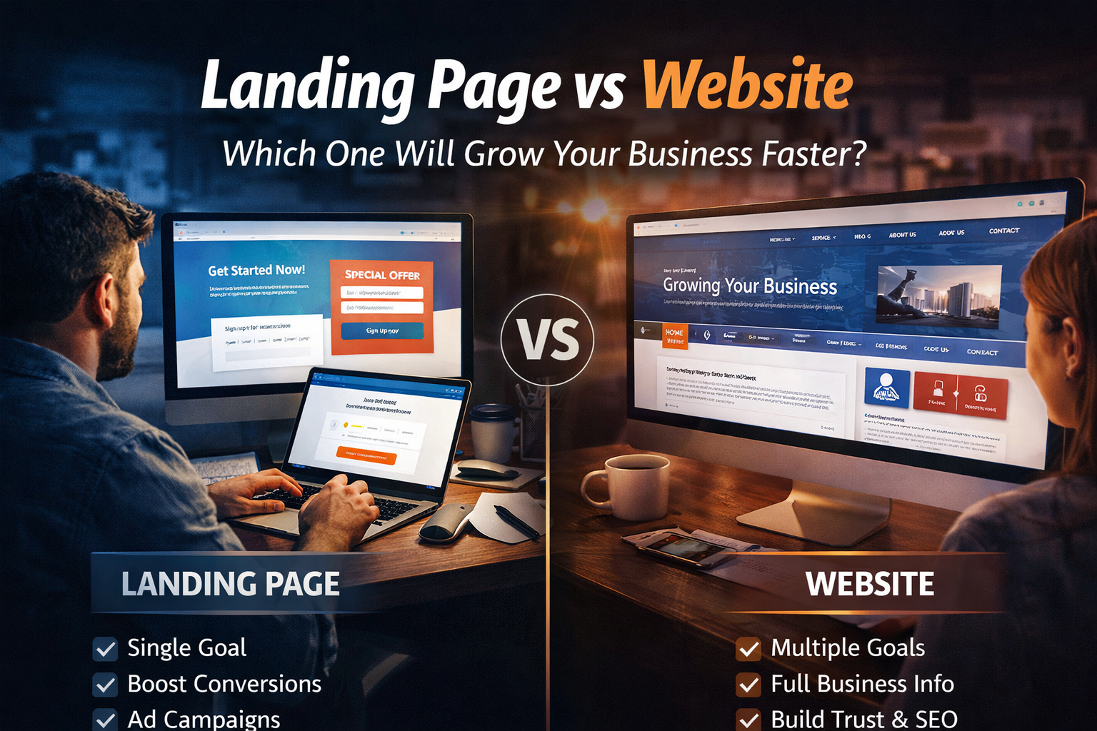 Landing Page vs Website: The Ultimate Guide to Choosing the Right One gallery image 1