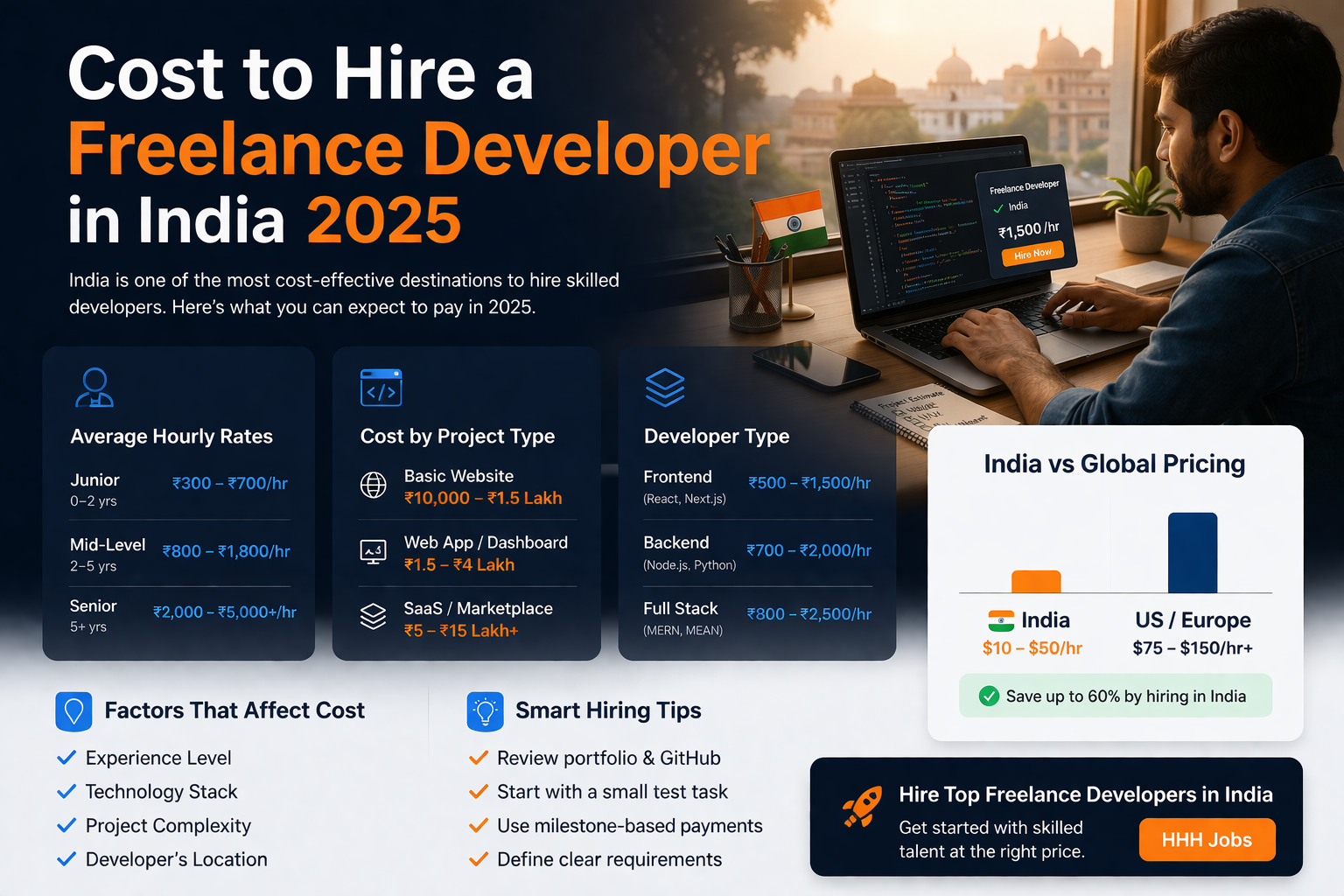 Cost to Hire a Freelance Developer in India 2025 gallery image 1
