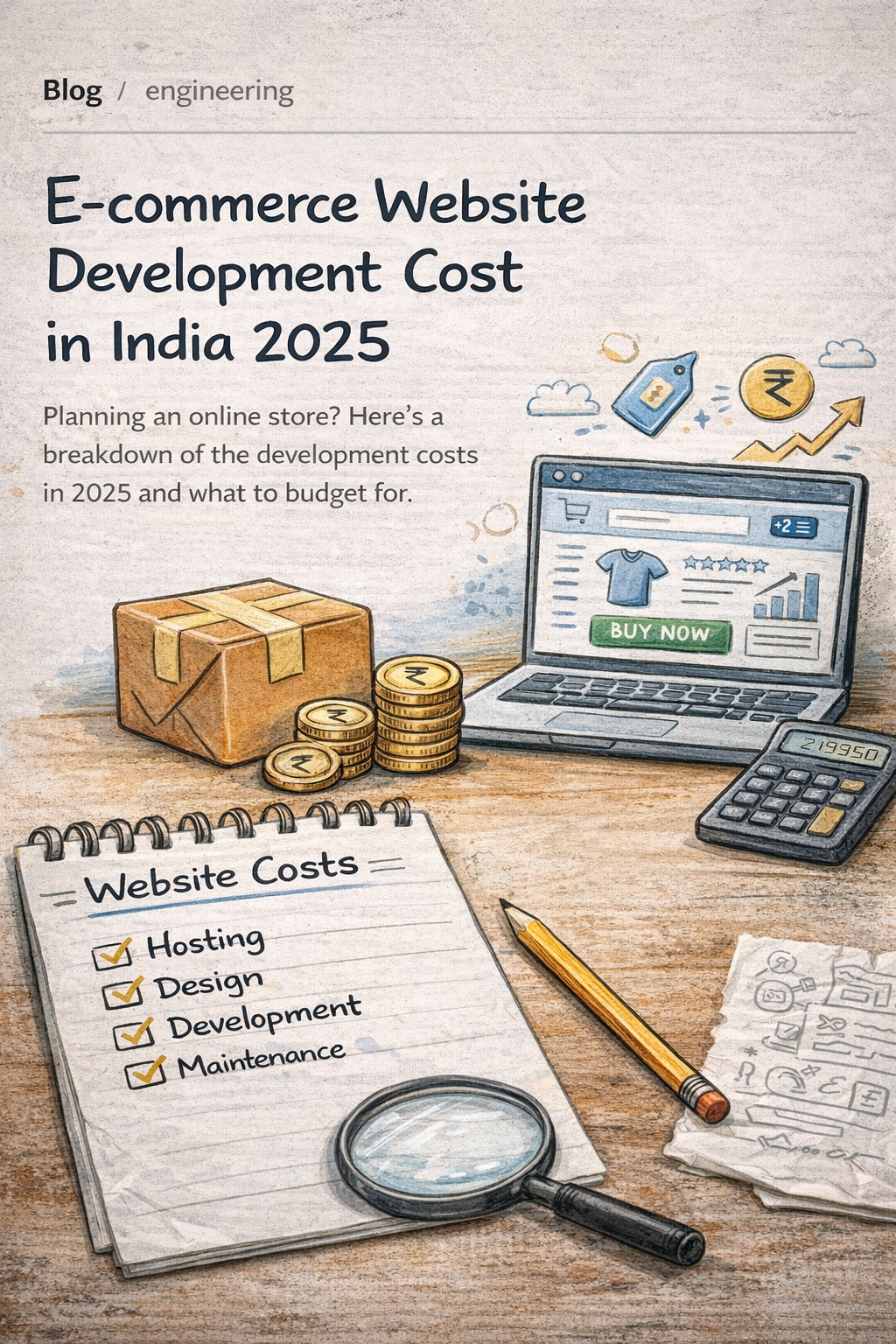 E-commerce Website Development Cost in India 2025 preview