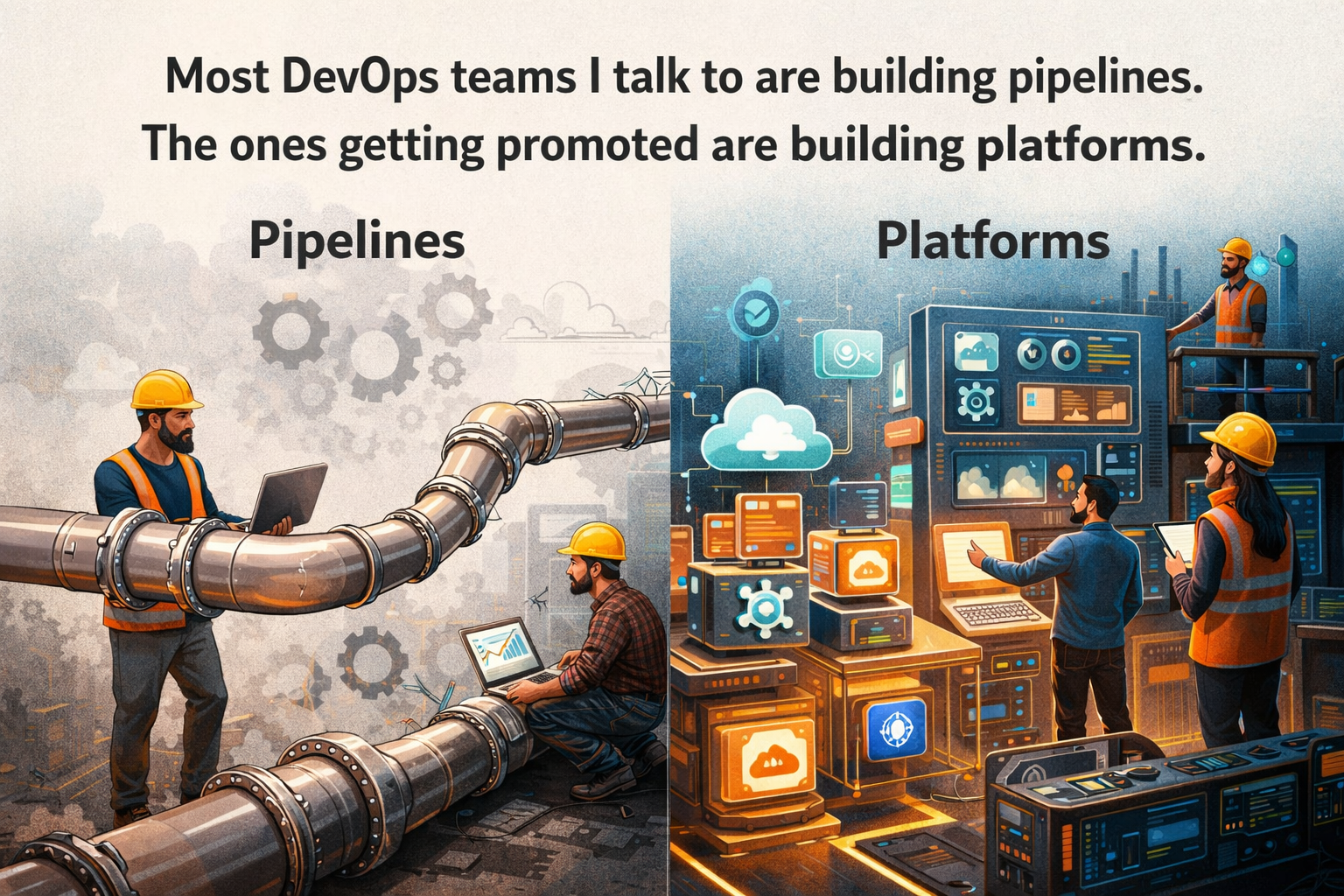 Most DevOps Teams Are Building Pipelines. The Ones Getting Promoted Are Building Platforms cover image
